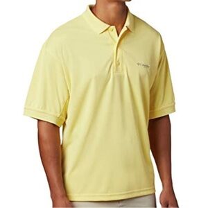 Columbia Men's Perfect Cast Polo Shirt Size XXL (Yellow)